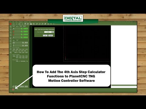 How to Add The 4th Axis Step Calculator to PlanetCNC TNG (Copy)