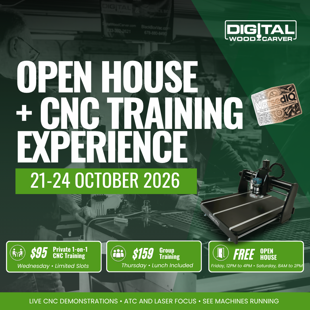 DWC Fall Open House + CNC Training Experience  (October 21–24, 2026)
