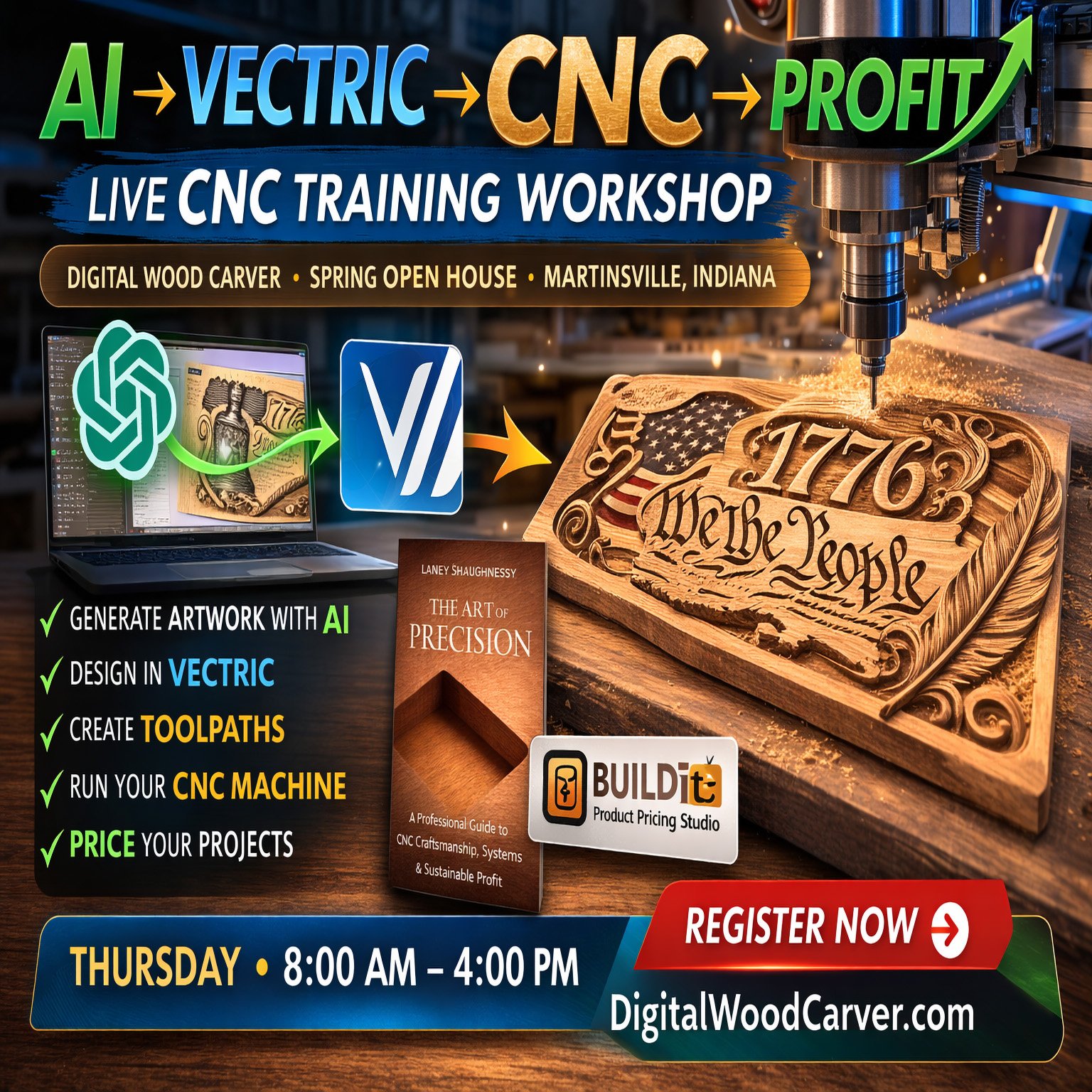 DWC Spring Open House + CNC Training Experience