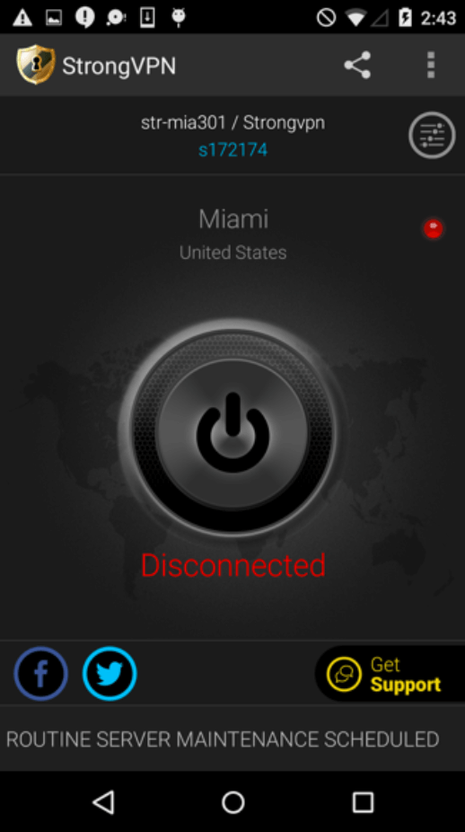 original StrongVPN - Android