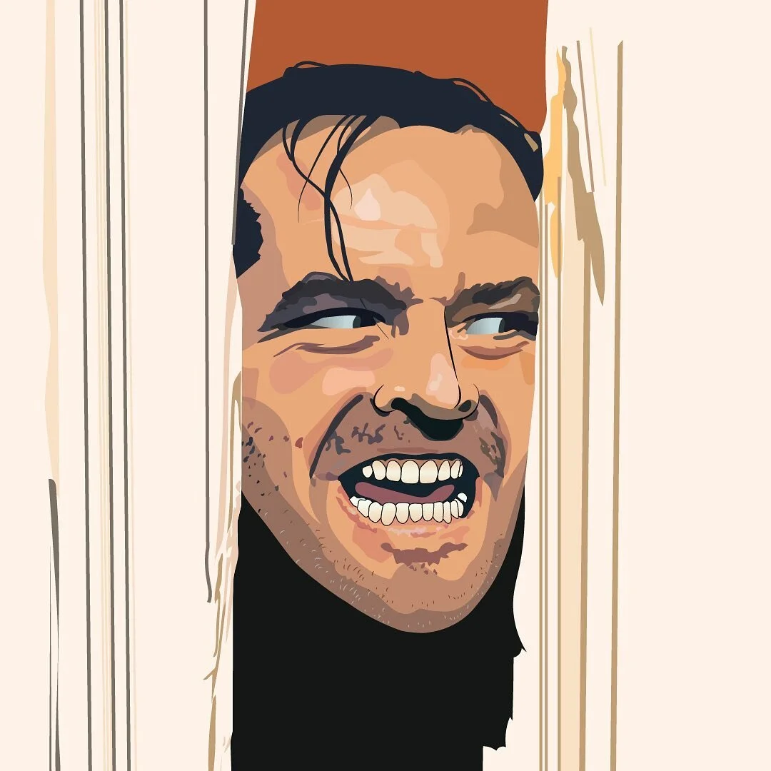 Here's Johnny! 
.
.
.
#theshining #heresjohnny #stephenking #graphicgang&nbsp;#graphicdesigncentral&nbsp;#graphicdesignersclub&nbsp;#vectorgraphic #vectorgraphics&nbsp;&nbsp;#vectorart&nbsp;#vectorartwork #vectorartist #vectordesign #vectorportrait #