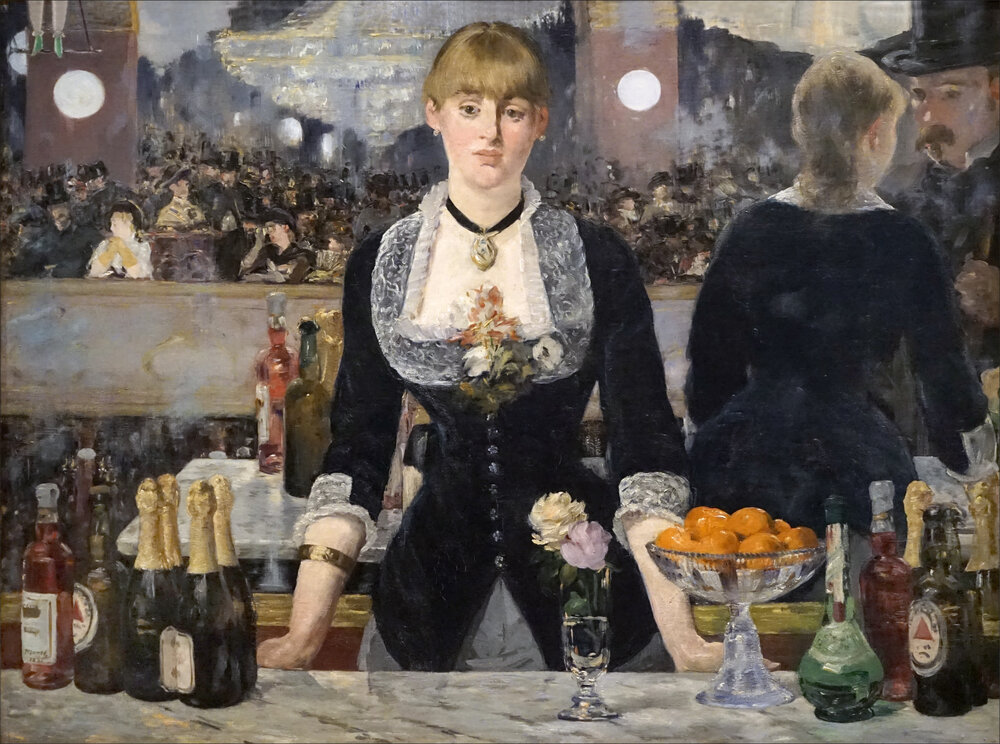 A Bar at the Folies-Bergere by Manet