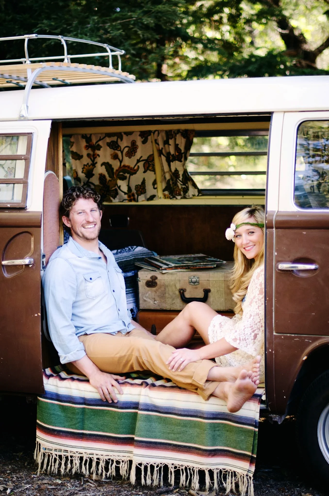 Hans and Liana incorporated the van into their wedding.