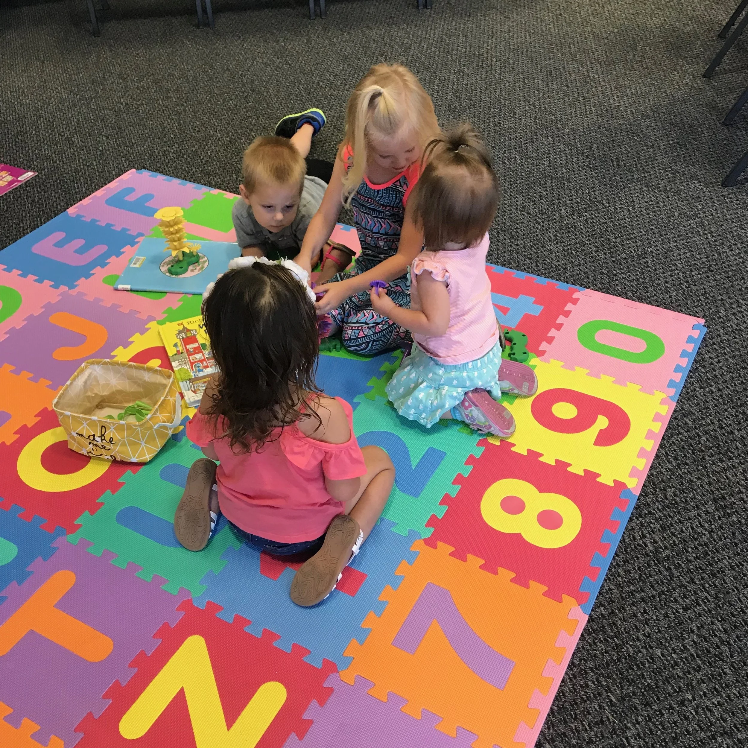 Story time helps grow little imaginations and develop attention span.