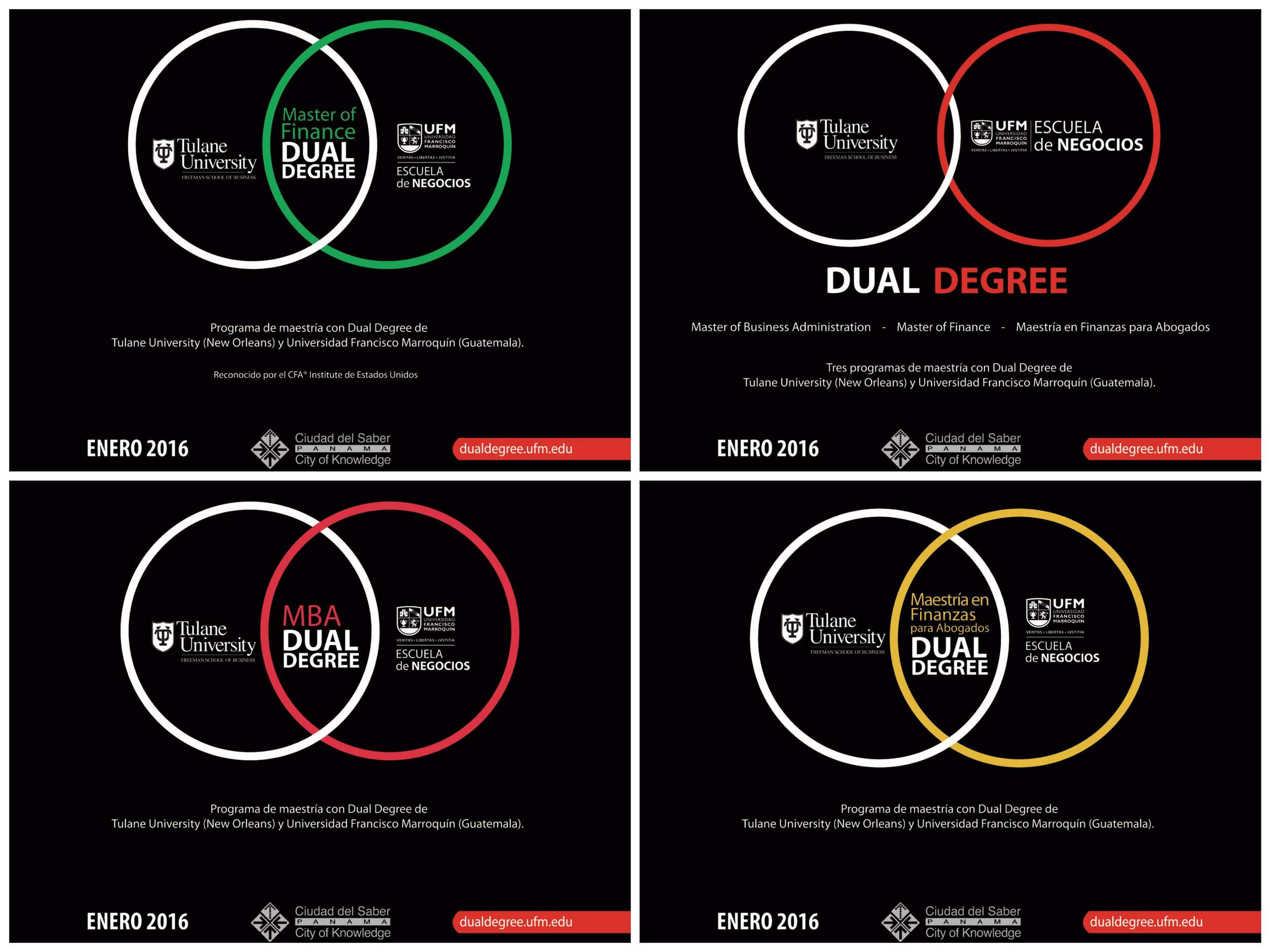 Online and Printed Campaign for the release of Dual Degree Master's Programs in Panamá 2015 (Newspaper publications and emailings)
