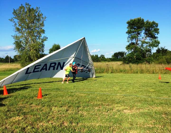 First Flights on a Hang Glider