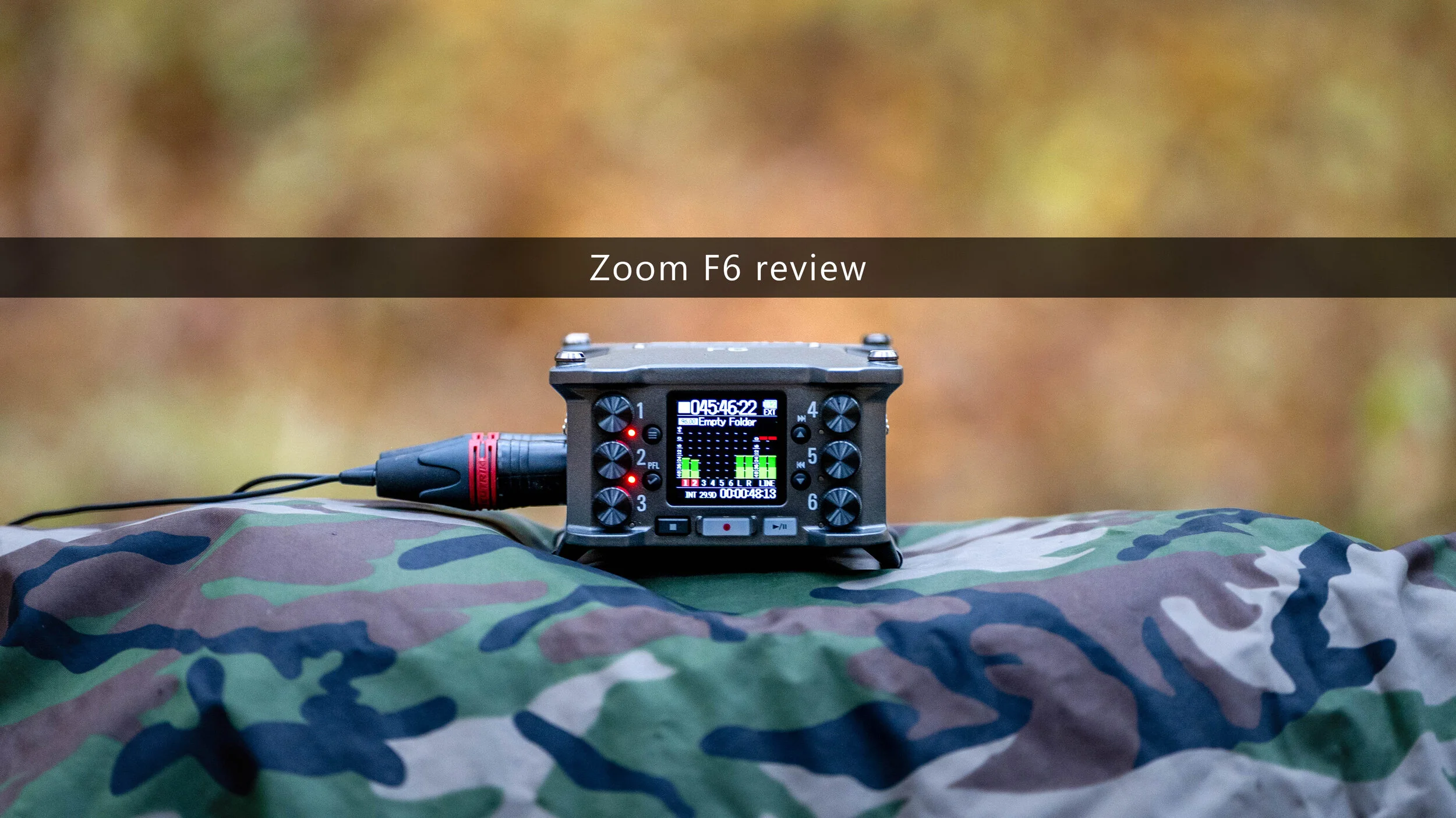 Zoom F6 field recorder review