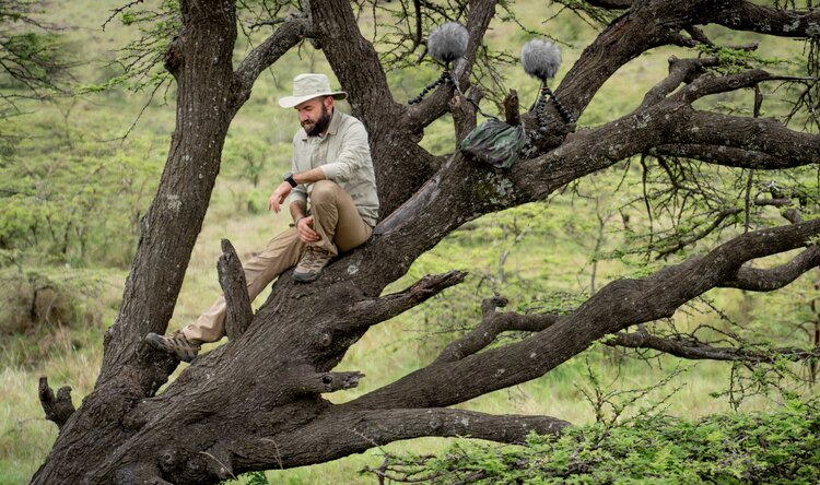 Recording the sounds of the savanna