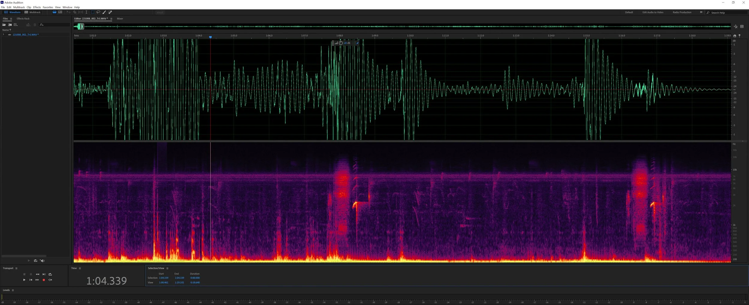 32-bit field recording — Mindful Audio