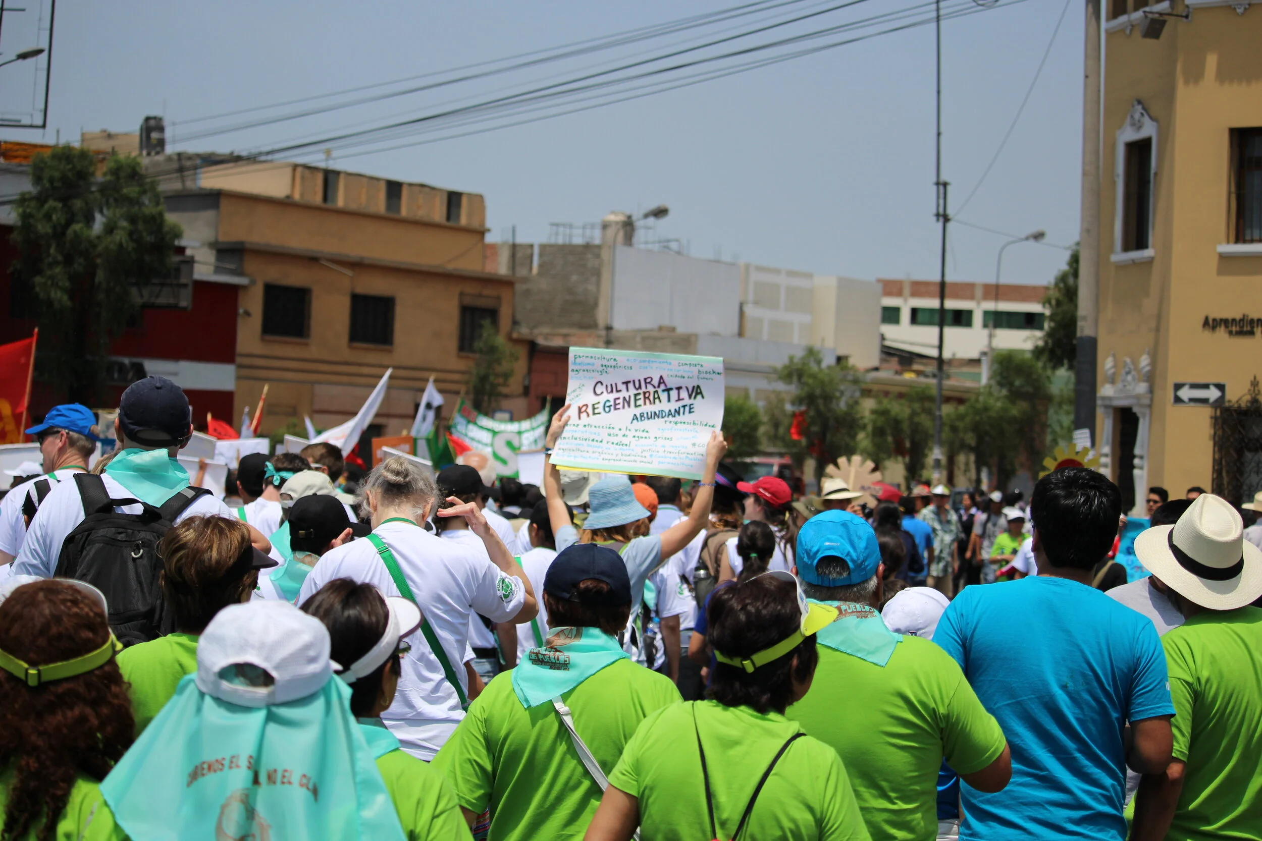 “regenerative and abundant culture”: marching for the climate during the 2014 UN conference of the parties, Lima, Peru