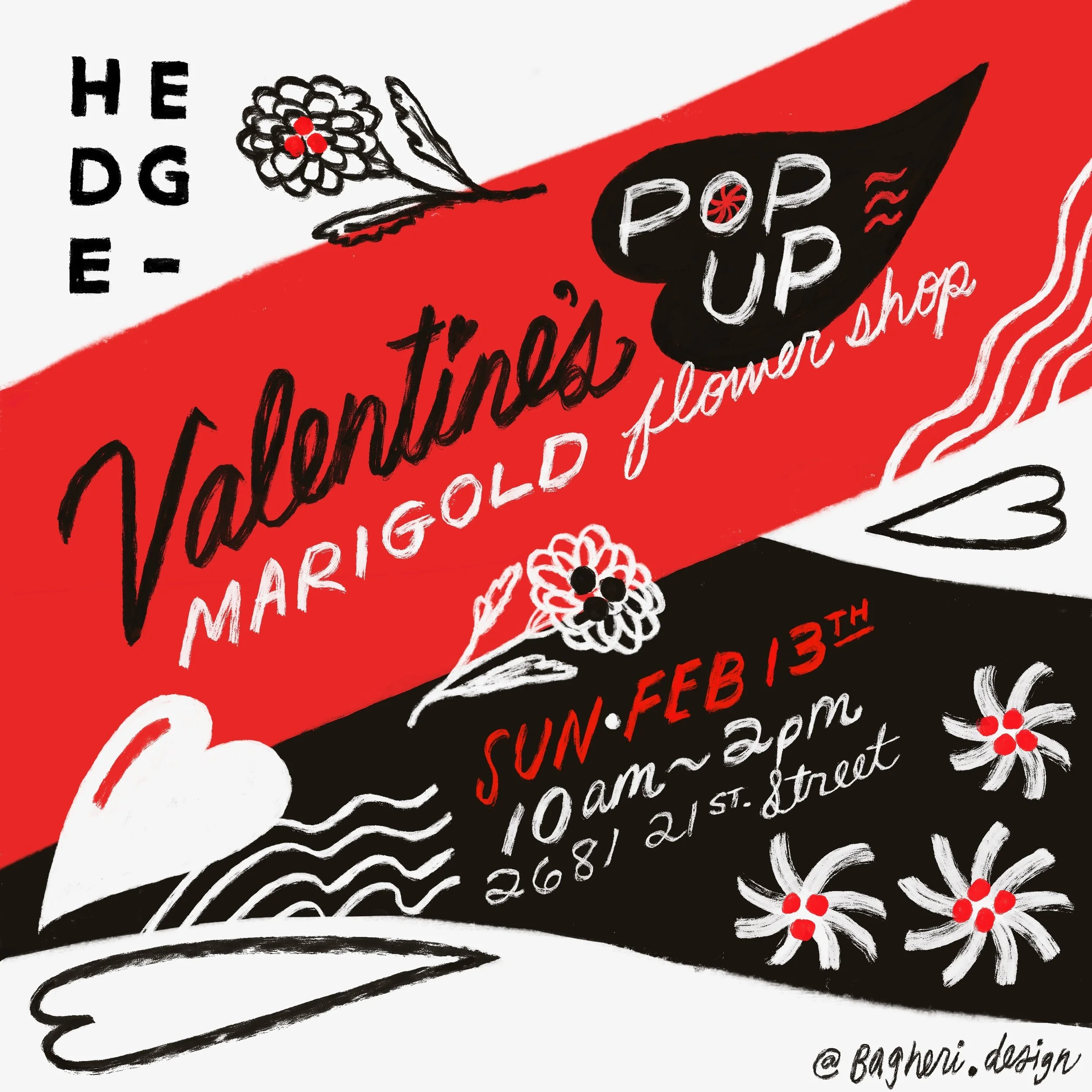 Hedge Coffee Pop-Up at Joey the Cat's Arcade Flyer