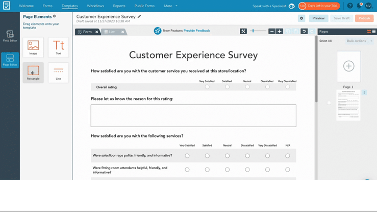 Add Page Elements to Your Form Template - GoFormz