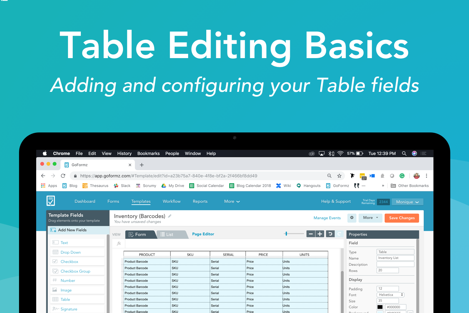 [Video] How to Add &amp; Edit Table Fields