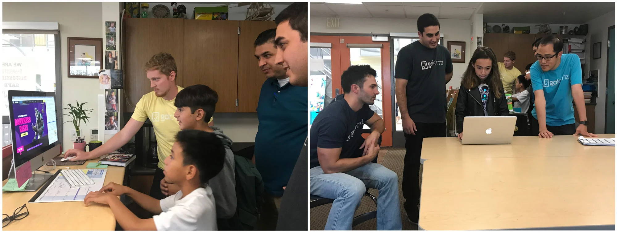 Team GoFormz led a code academy for The Monarch School math students