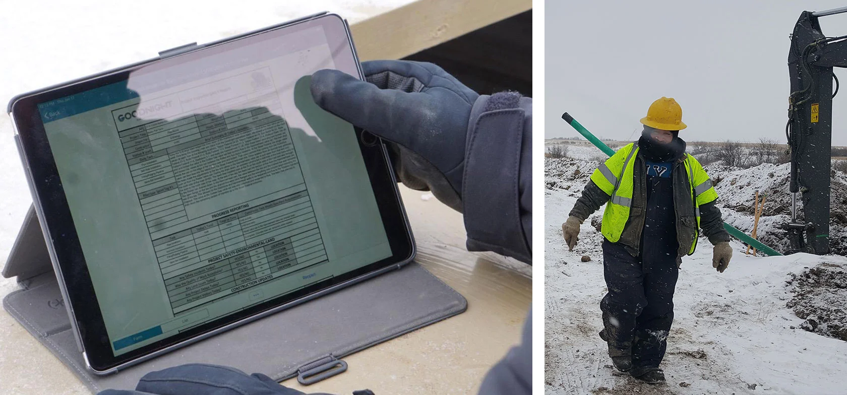 Mobile form on iPad in the field