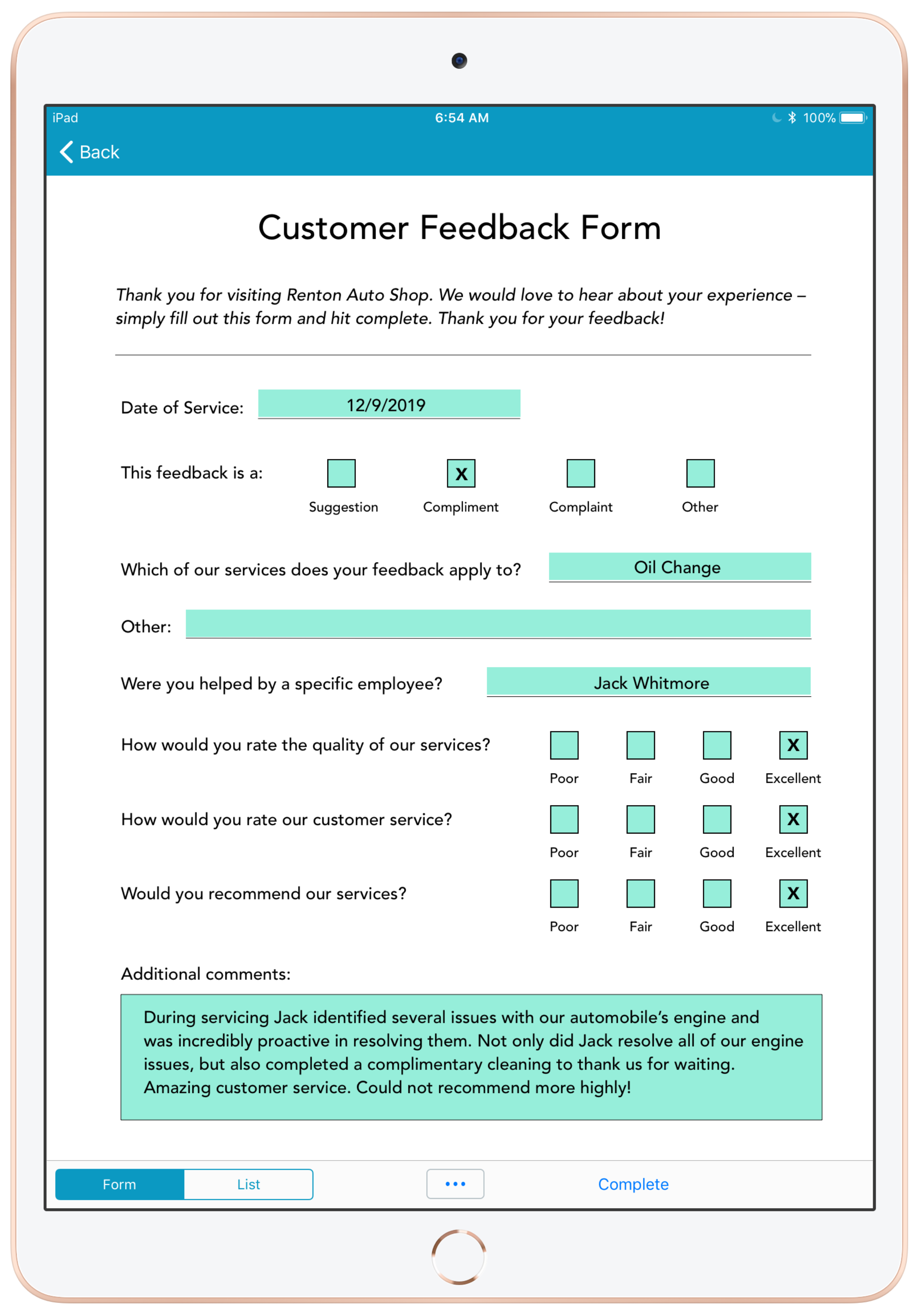 spotlight-form-the-customer-feedback-form-goformz