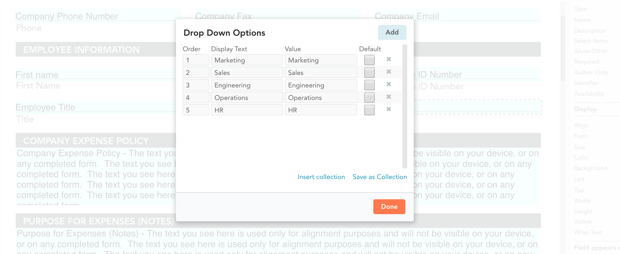 go formz tab to drop down box go formz tab to drop down box