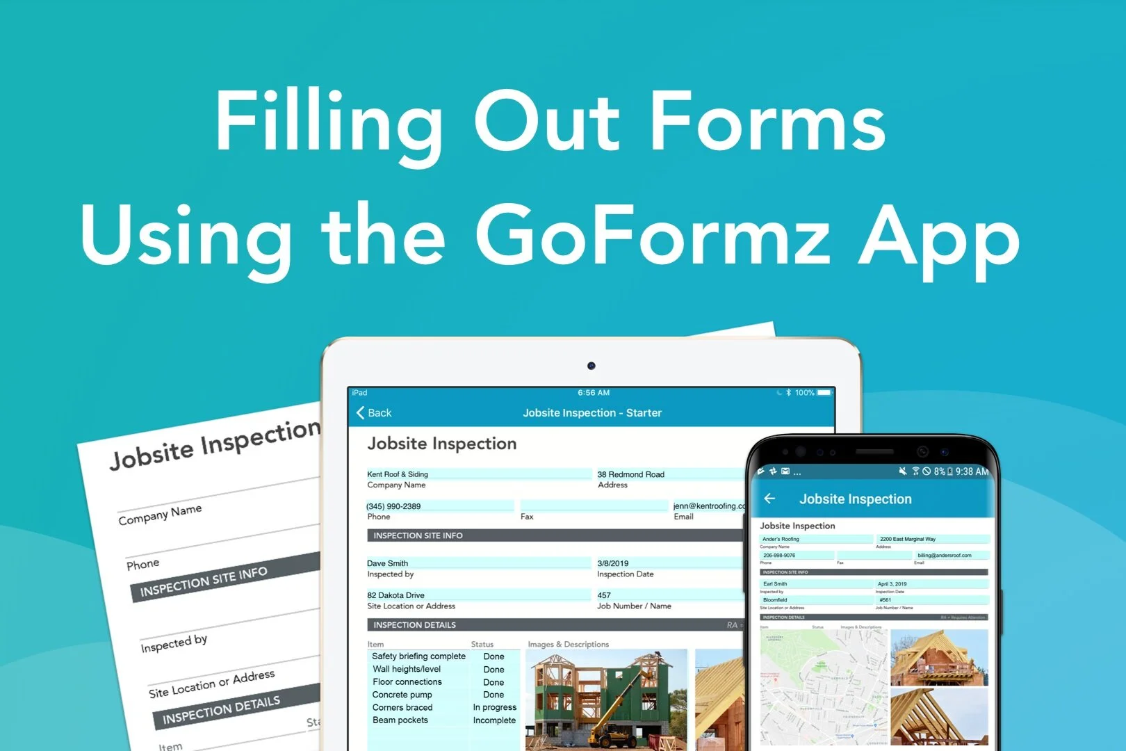 Filling Out a Form Using the GoFormz App