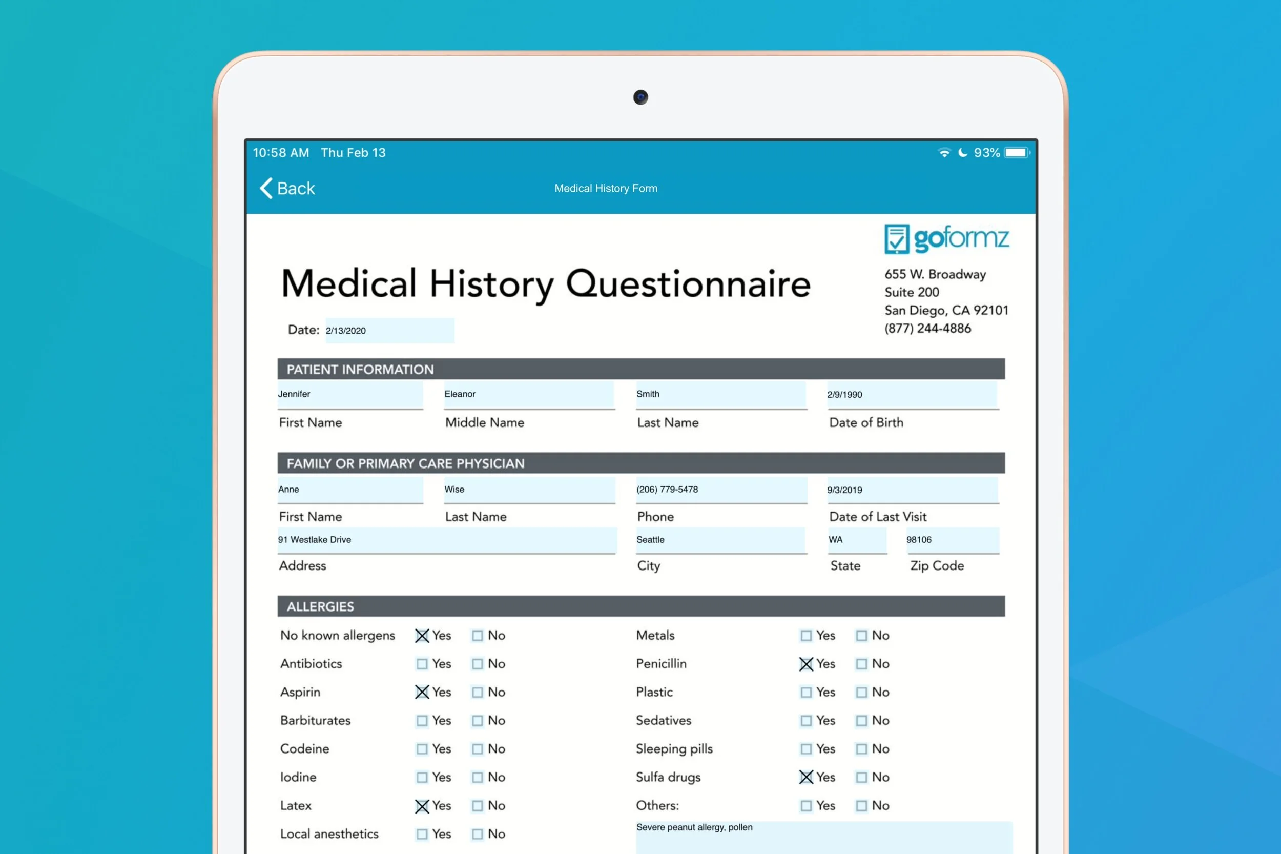 Spotlight Form: The Digital Medical History Form