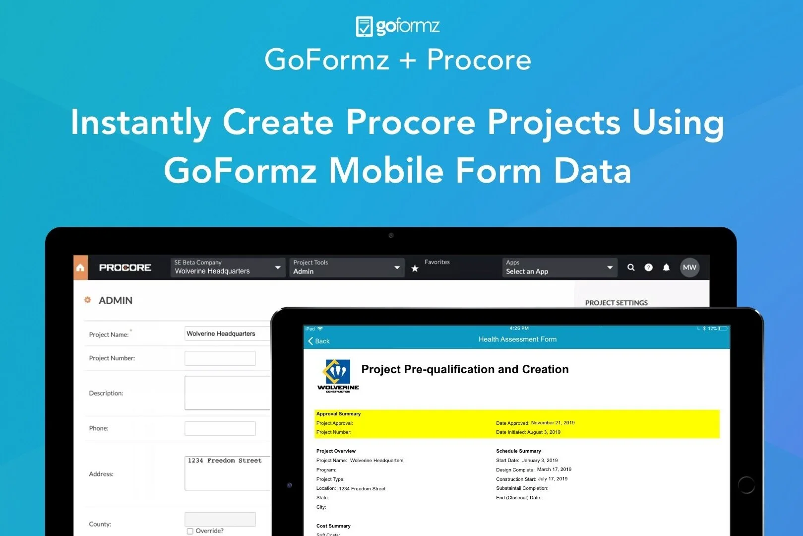 [Video] GoFormz + Procore: Instantly Create Procore Projects Using Mobile Form Data