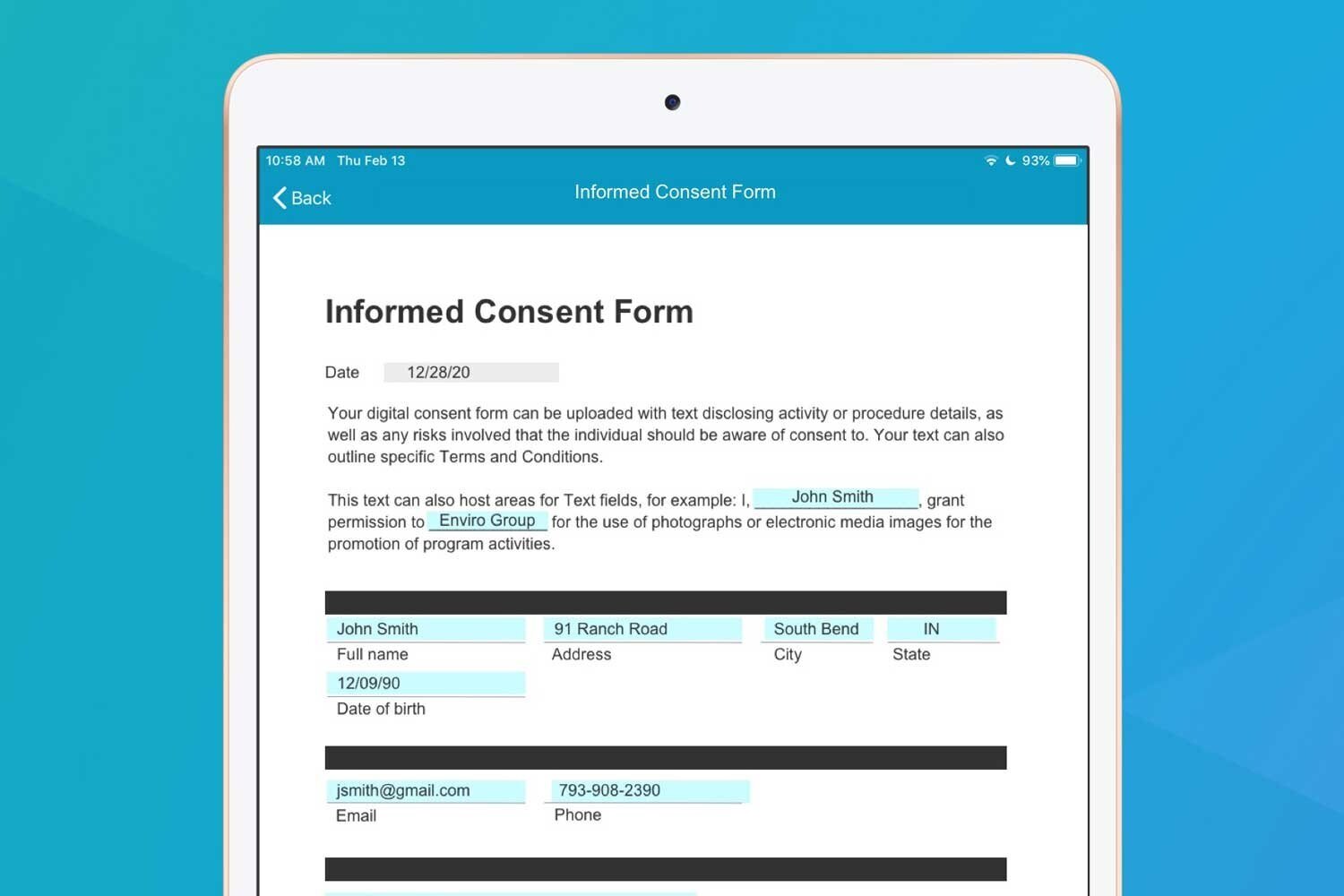 Digital consent