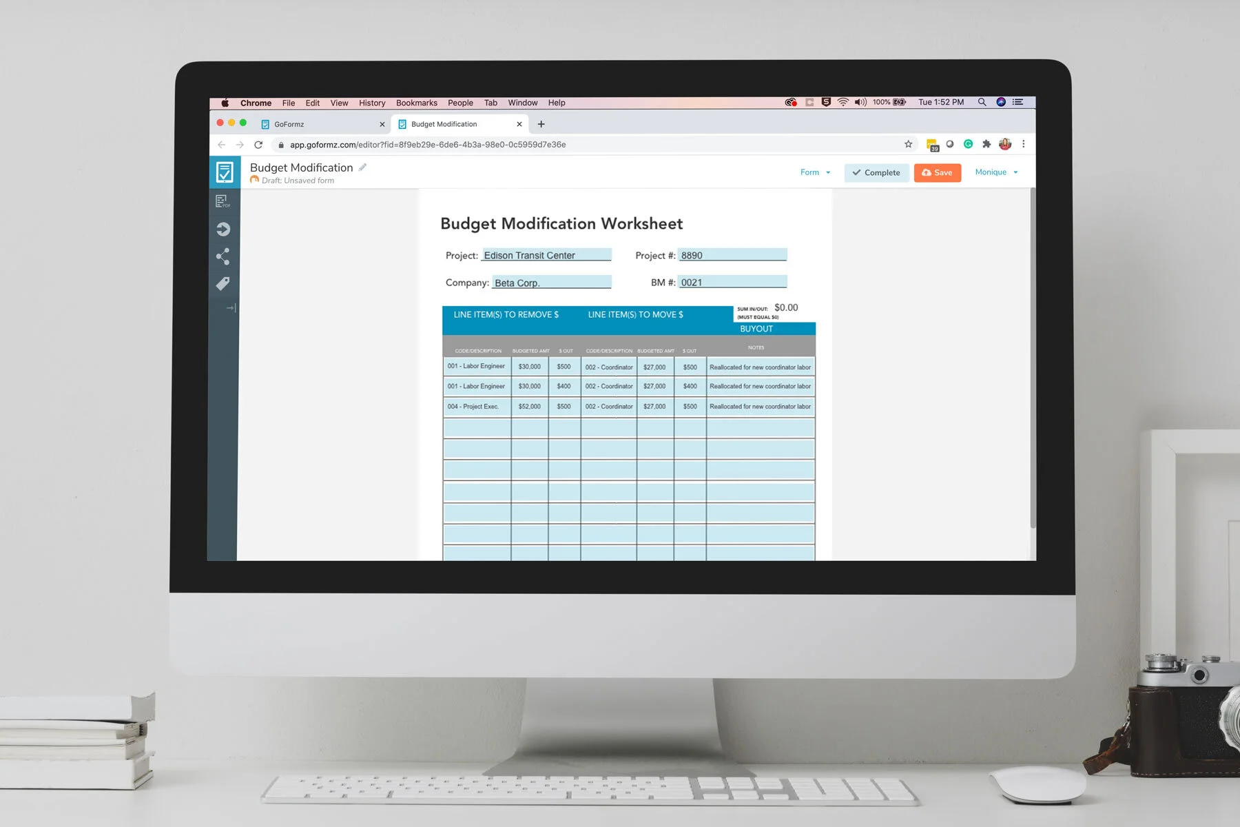 ProTip: Add Instant Calculations To Your Budget Modifications