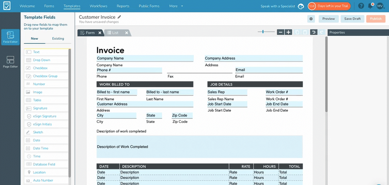 Changing from the GoFormz Form Editor to the Page Editor