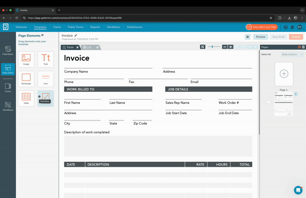Explore the New GoFormz Page Elements Features - GoFormz