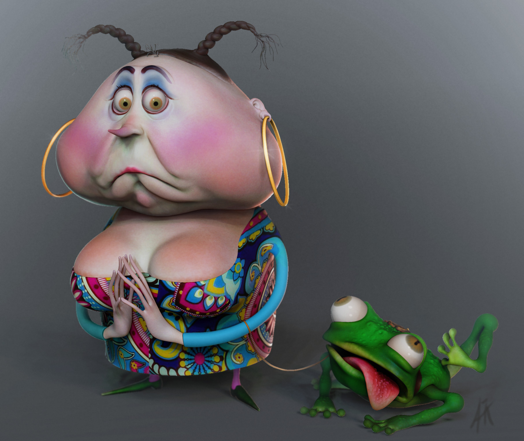 "TOAD" Zbrush sketch, Photoshop rendering