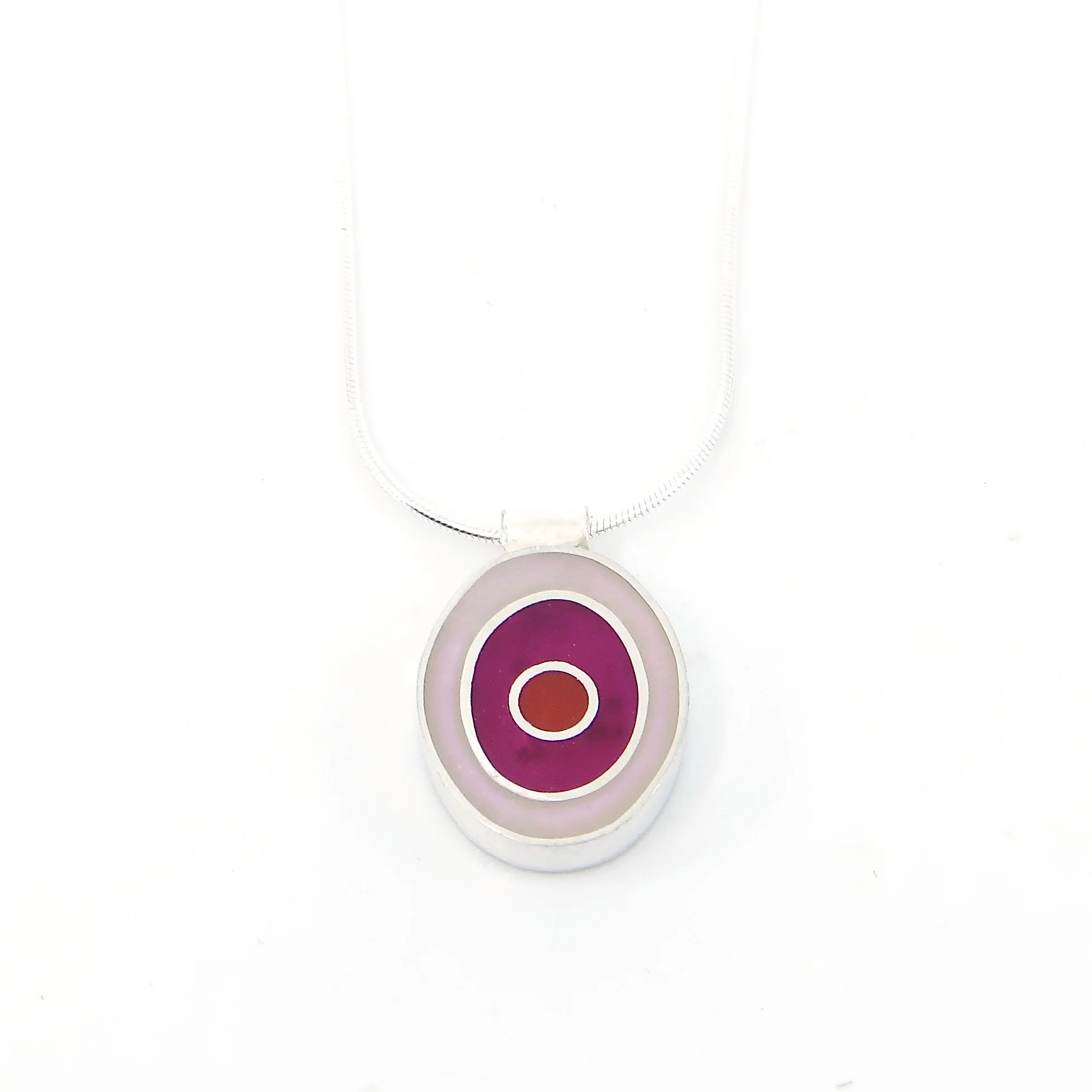 Wendy Jo New - Oval Target Necklace