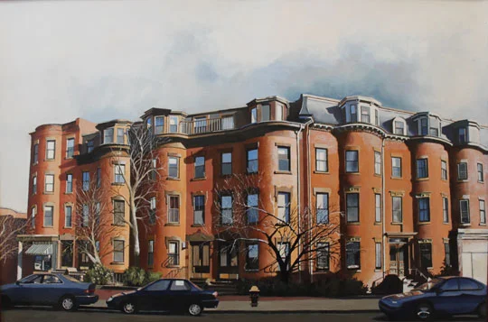 Columbus and Yarmouth, oil on paper, 21¼" x 31¼", sold