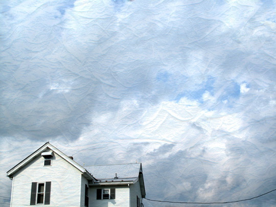 Dream House 8, photograph on watercolor paper, 25" x 25"