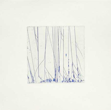 Blue Faceted Spectrum, intaglio print, 8" x 8" $150