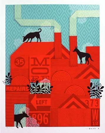 More, silkscreen on paper, 20" x 16" $75 unframed