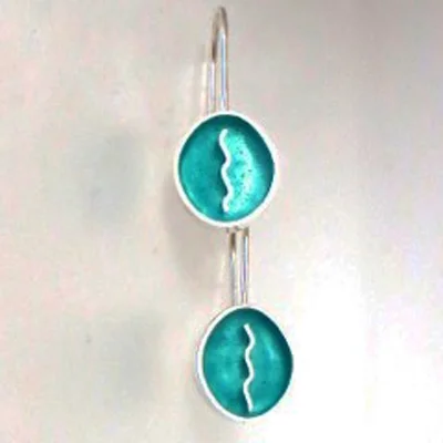 Resin Earrings, sterling silver, resin - comes in various colors