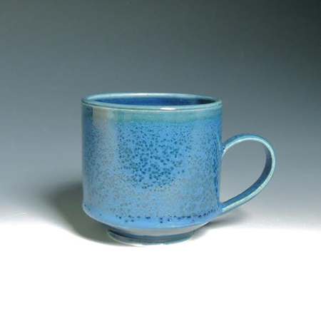 Navy Layered Mug, porcelain, 3" x 4", $36