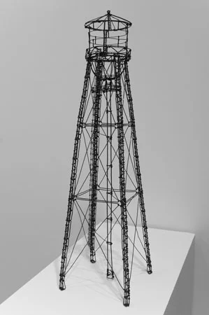Drink, painted steel wire, 31" x 8½" x 8½", sold