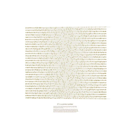 37 is a Prime Number, Giclee Print of Digital Drawing, 20" x 20" framed $700