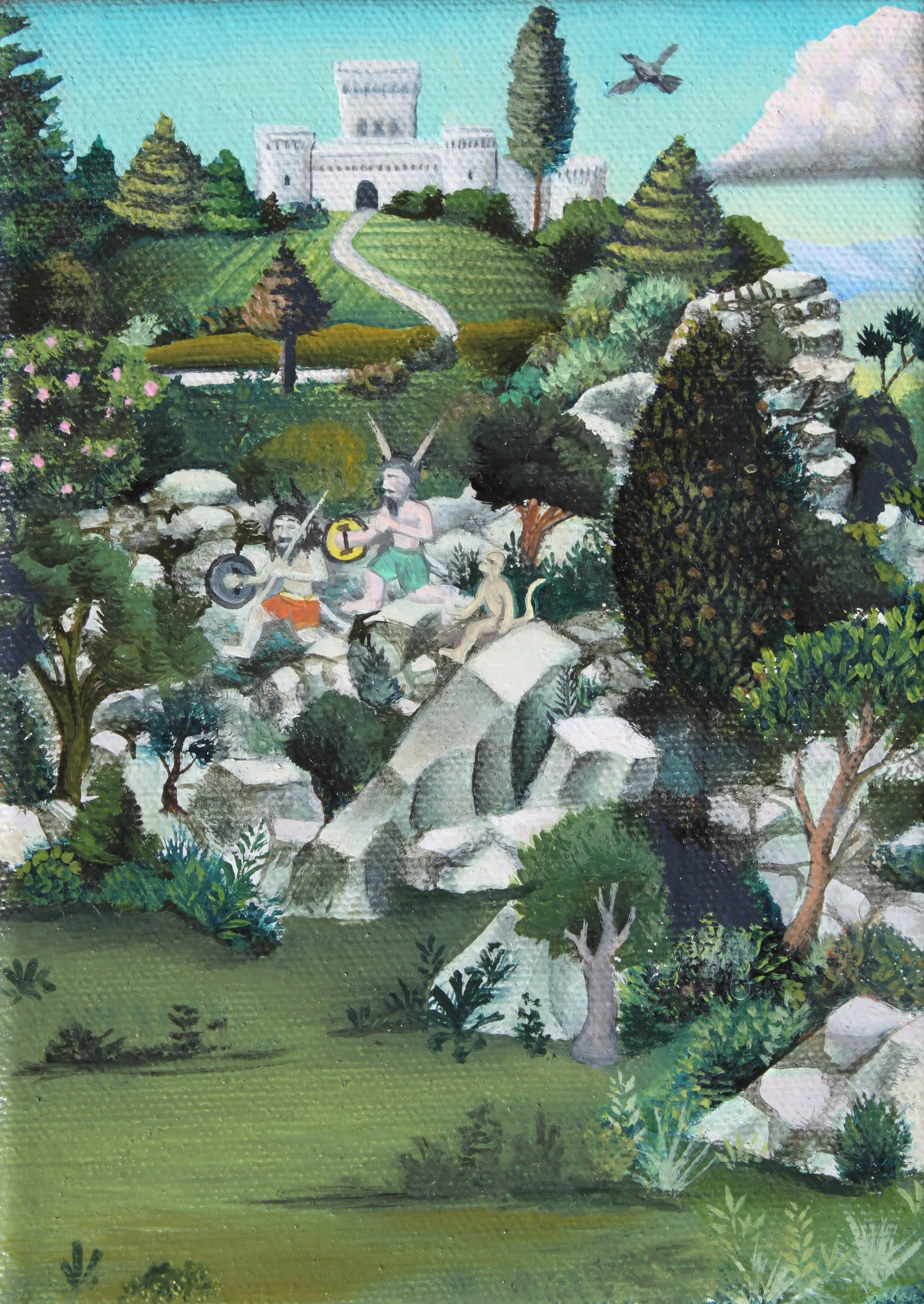The Long Journey, oil on canvas, 8 1/2" x 6 1/2"