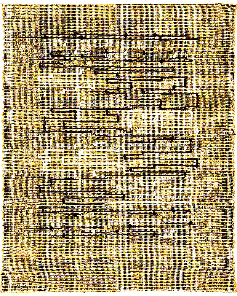 Anni Albers, Black,-White, Gold 1 (1950)