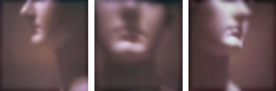 Fascia: Left, Front, Right triptych, Jeffrey Heyne, digital print on dibond, 30" x 31" each