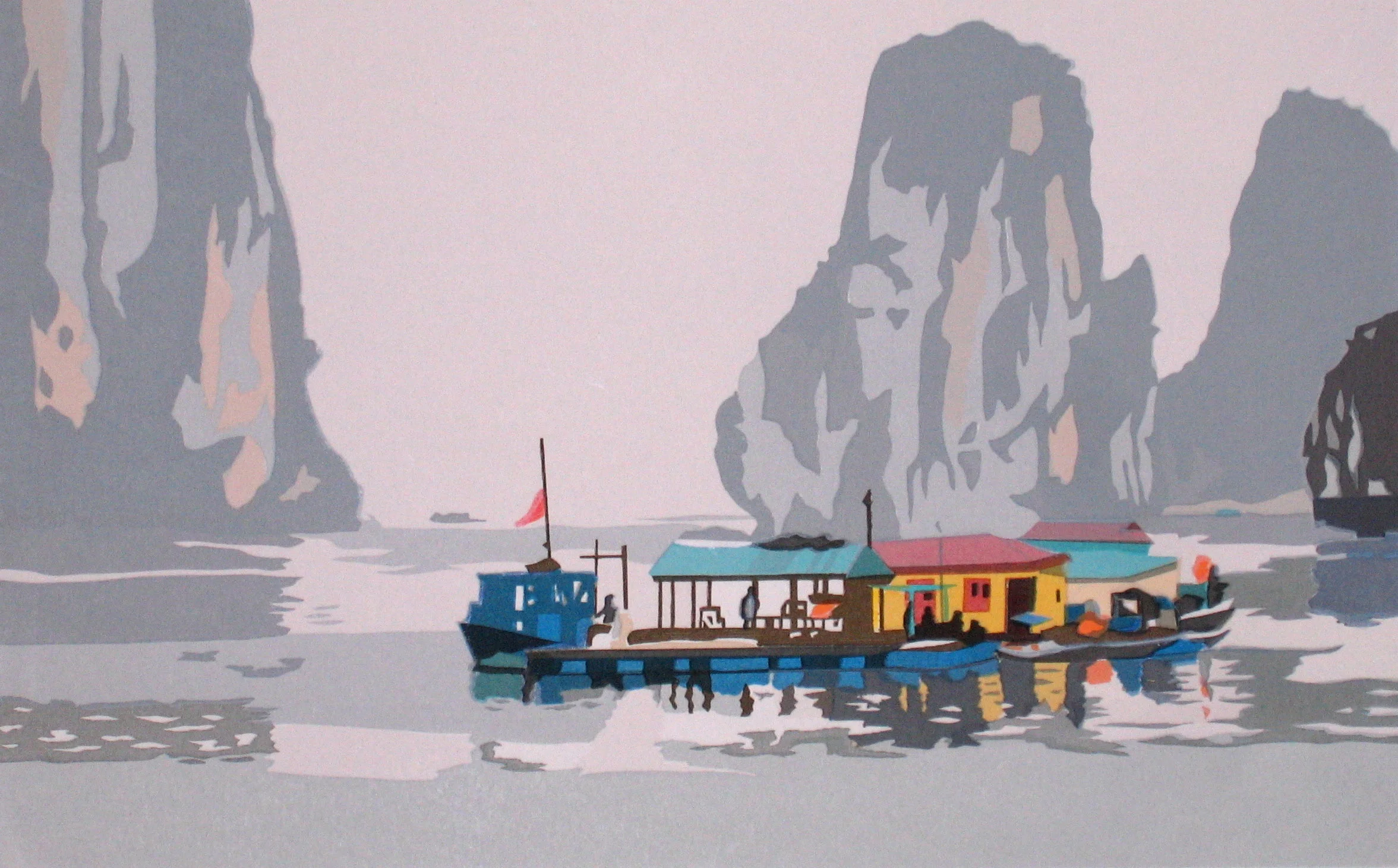 Ha Long Bay, Vietnam (25/70) , serigraph, 11" x 15", $165