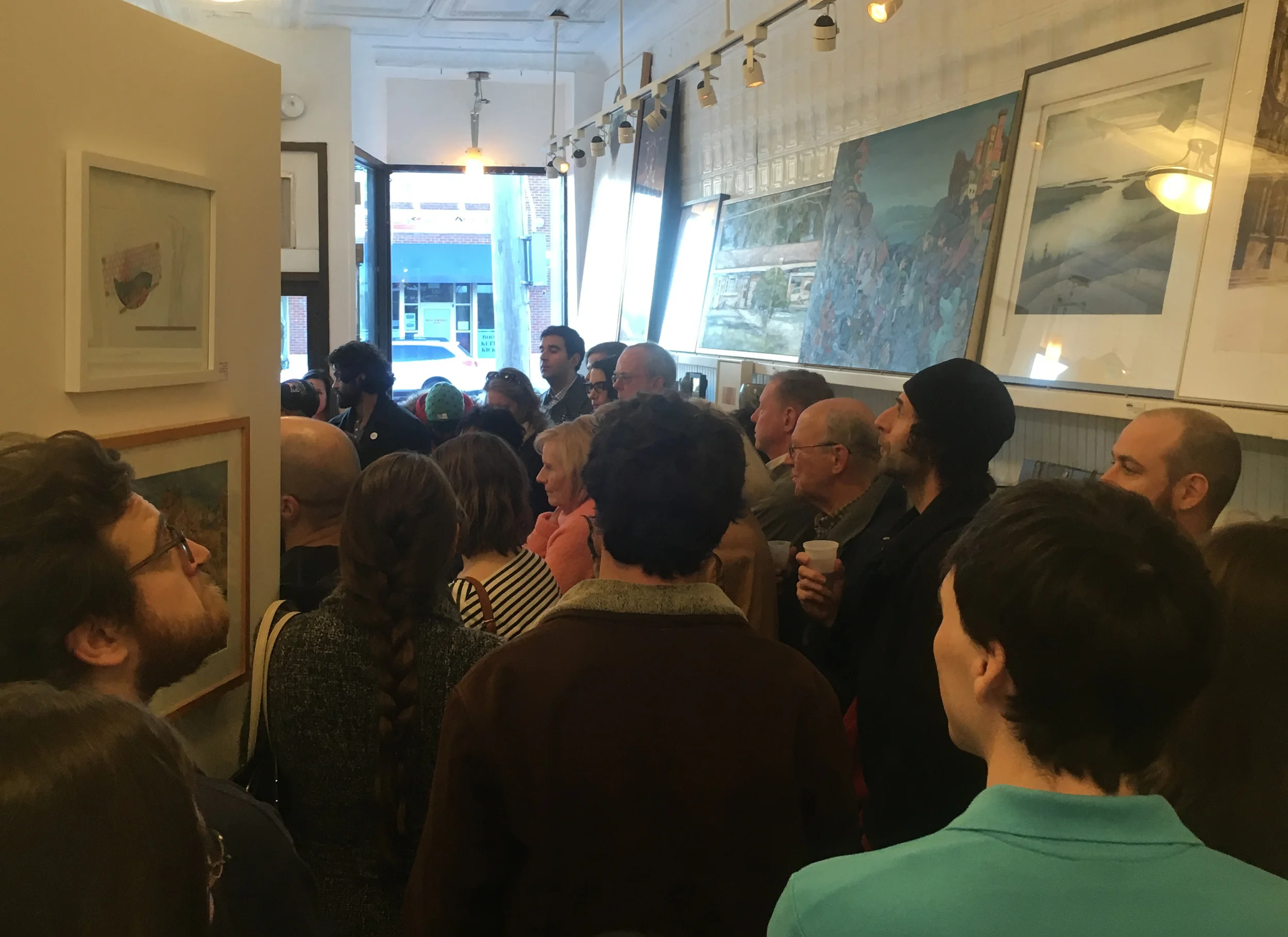 A full house at 13FOREST for the premiere screening of Portrait of the Artists on Saturday, Feb. 27, 2016.