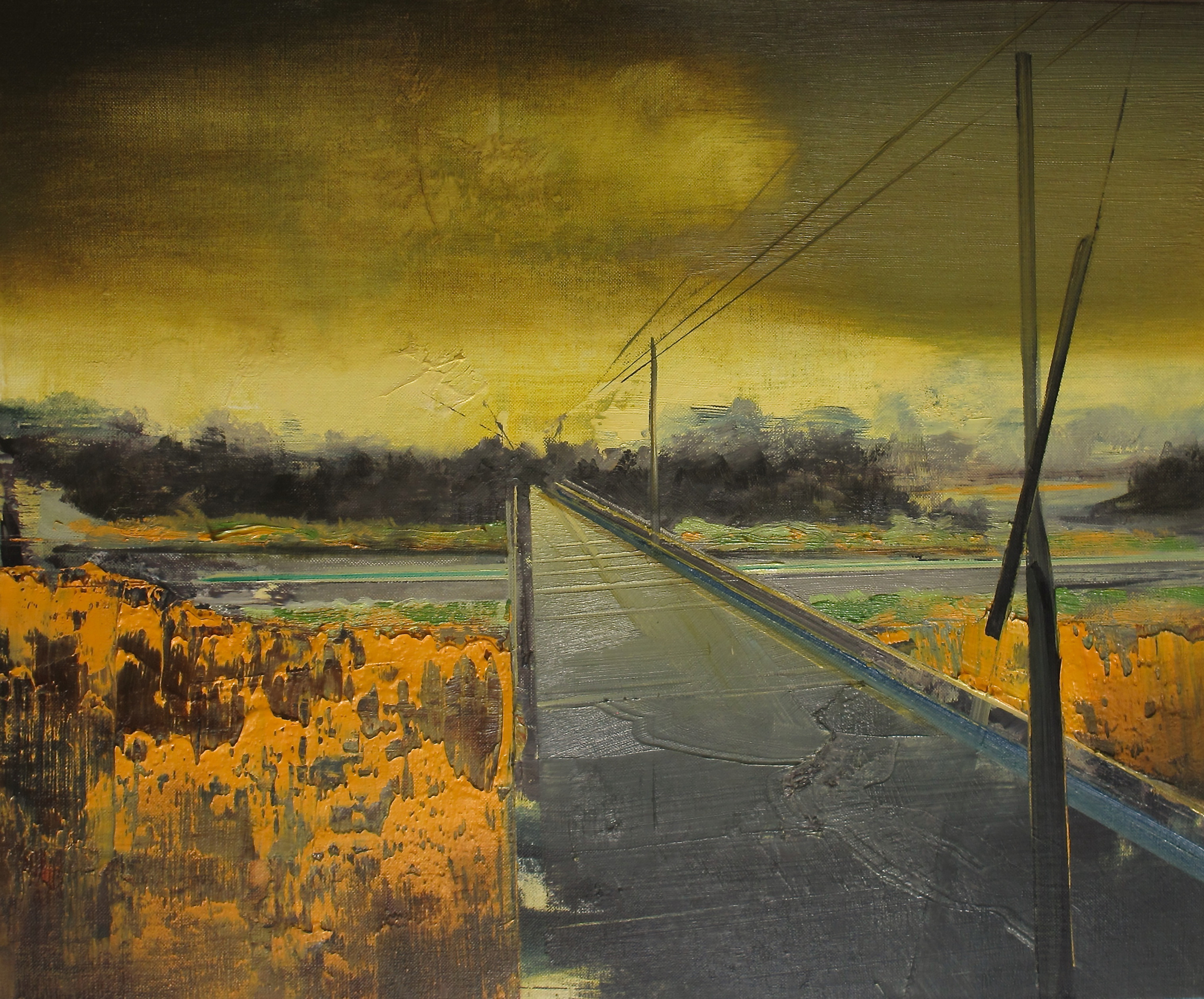 Wilhelm Neusser , Bright Horizon , oil on canvas, 20" x 24"