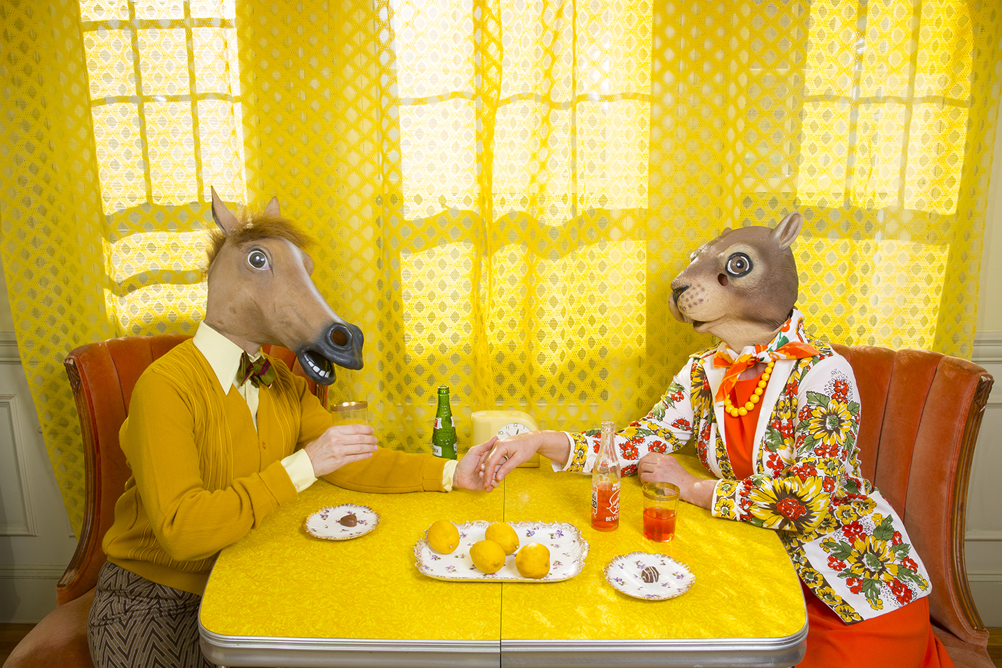 Horace and Agnes: Yellow Pop (1/25) , digital archival inkjet print, 19 1/2" x 23 1/2" framed, sold
