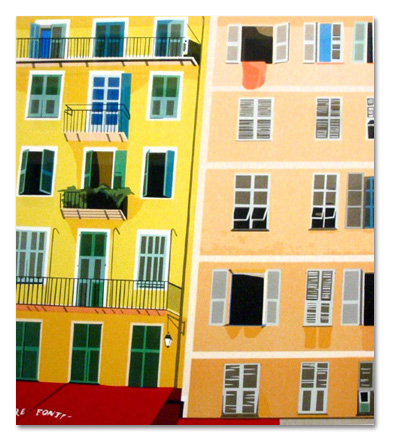 Colors of Nice (5/55) , serigraph on paper, 31" x 26", $600