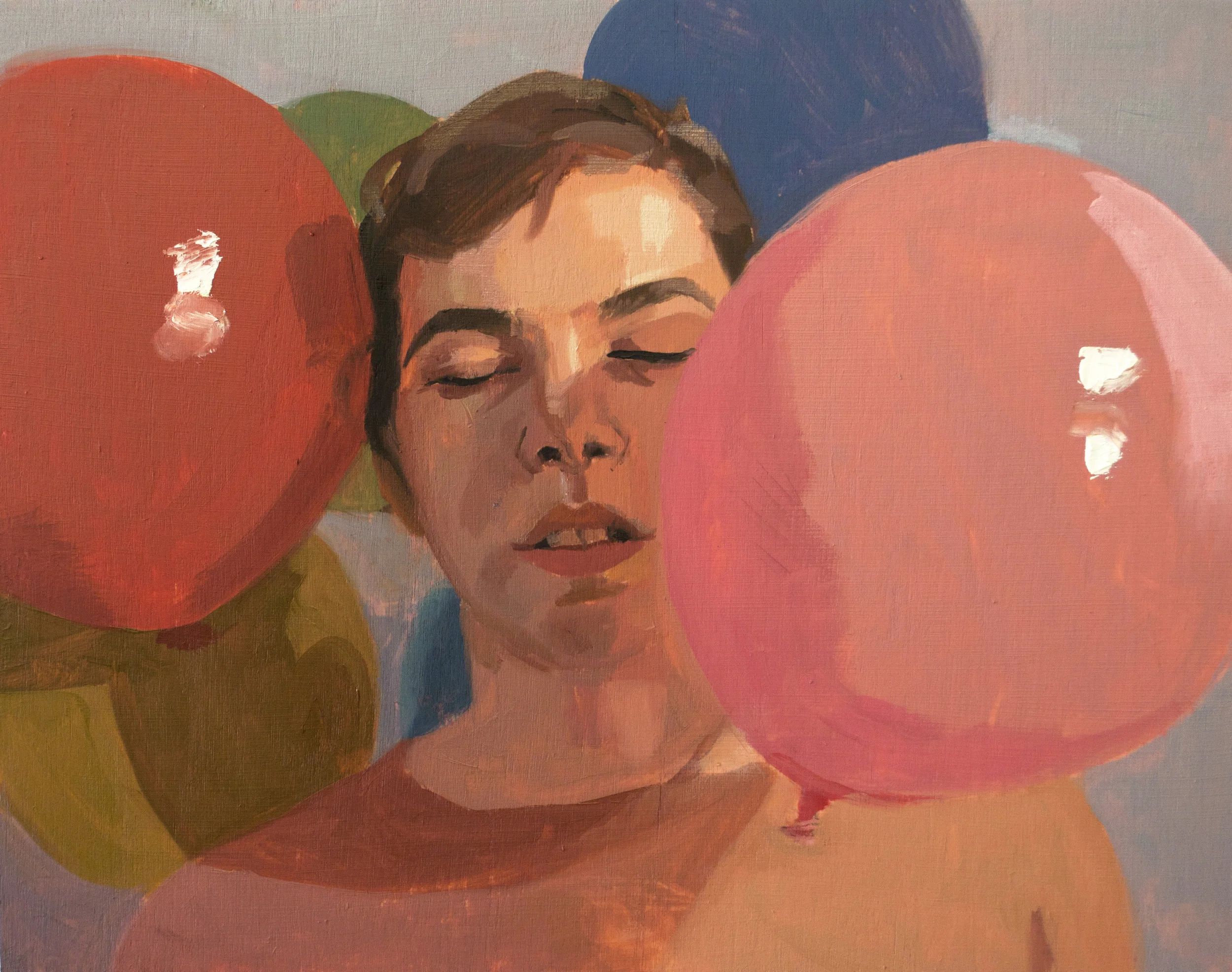 Congratulations! , oil on panel, 8" x 10", $650