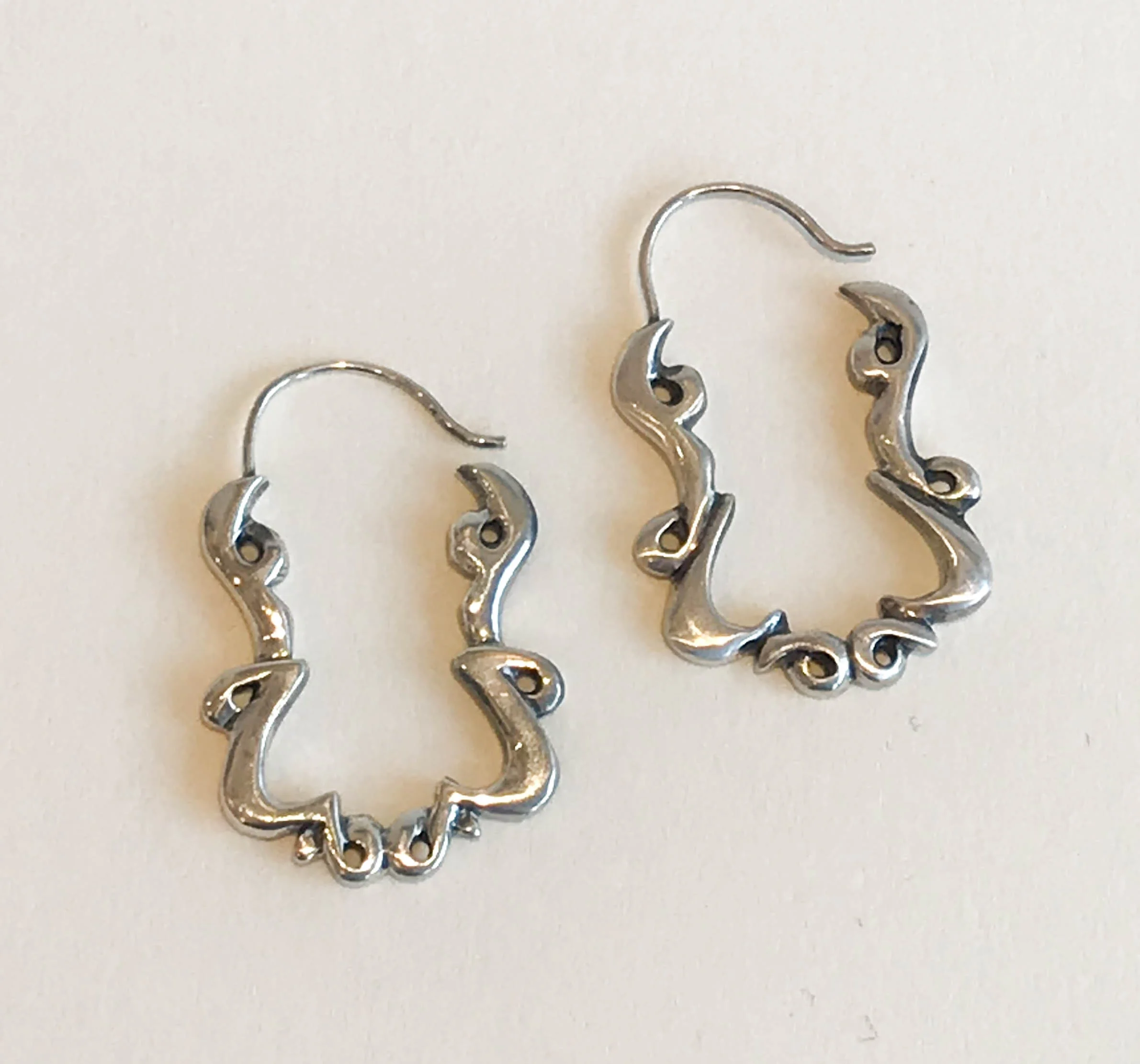 E. Scott - Large Lace Hoops