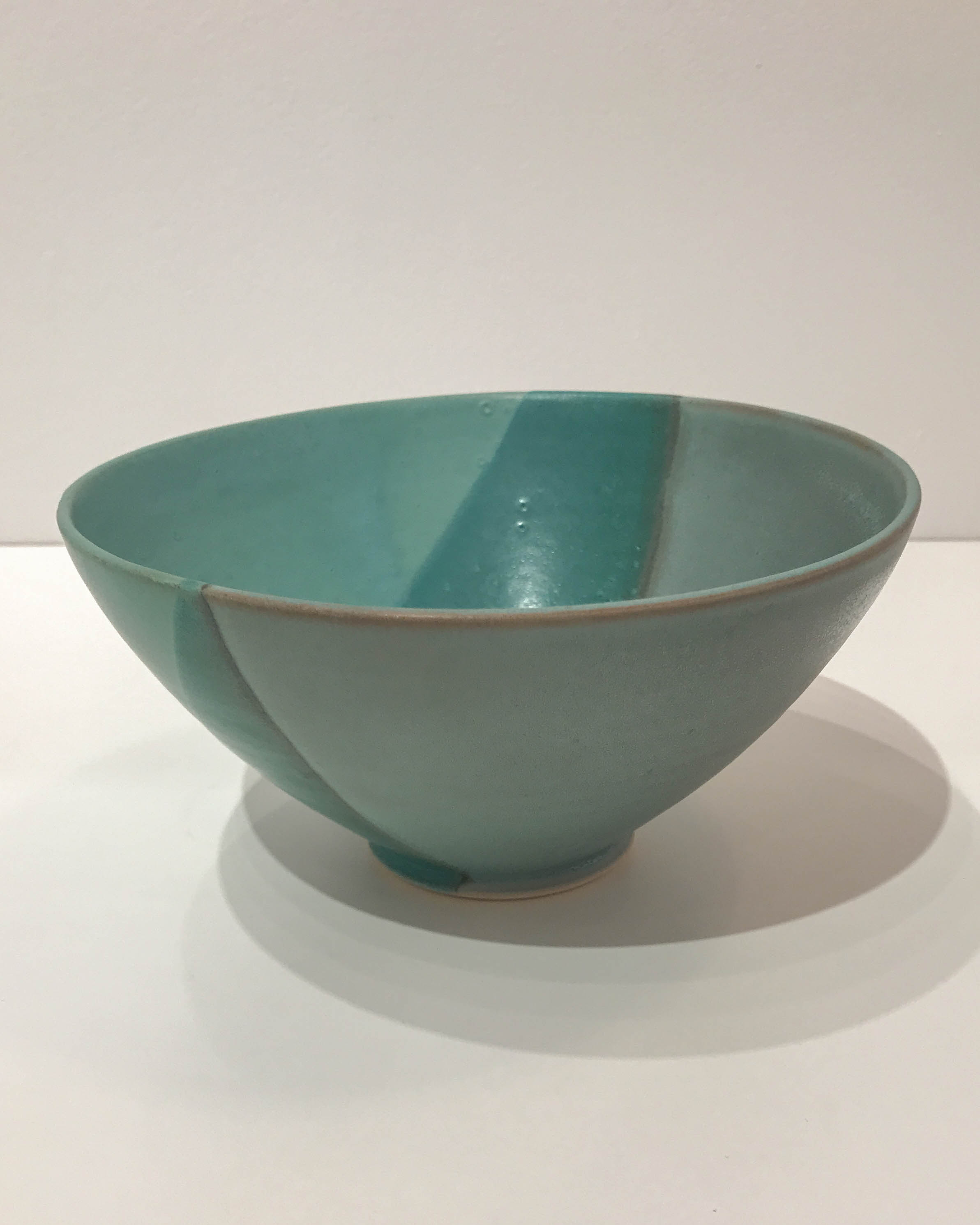 Large green bowl, hand-thrown stoneware, $48