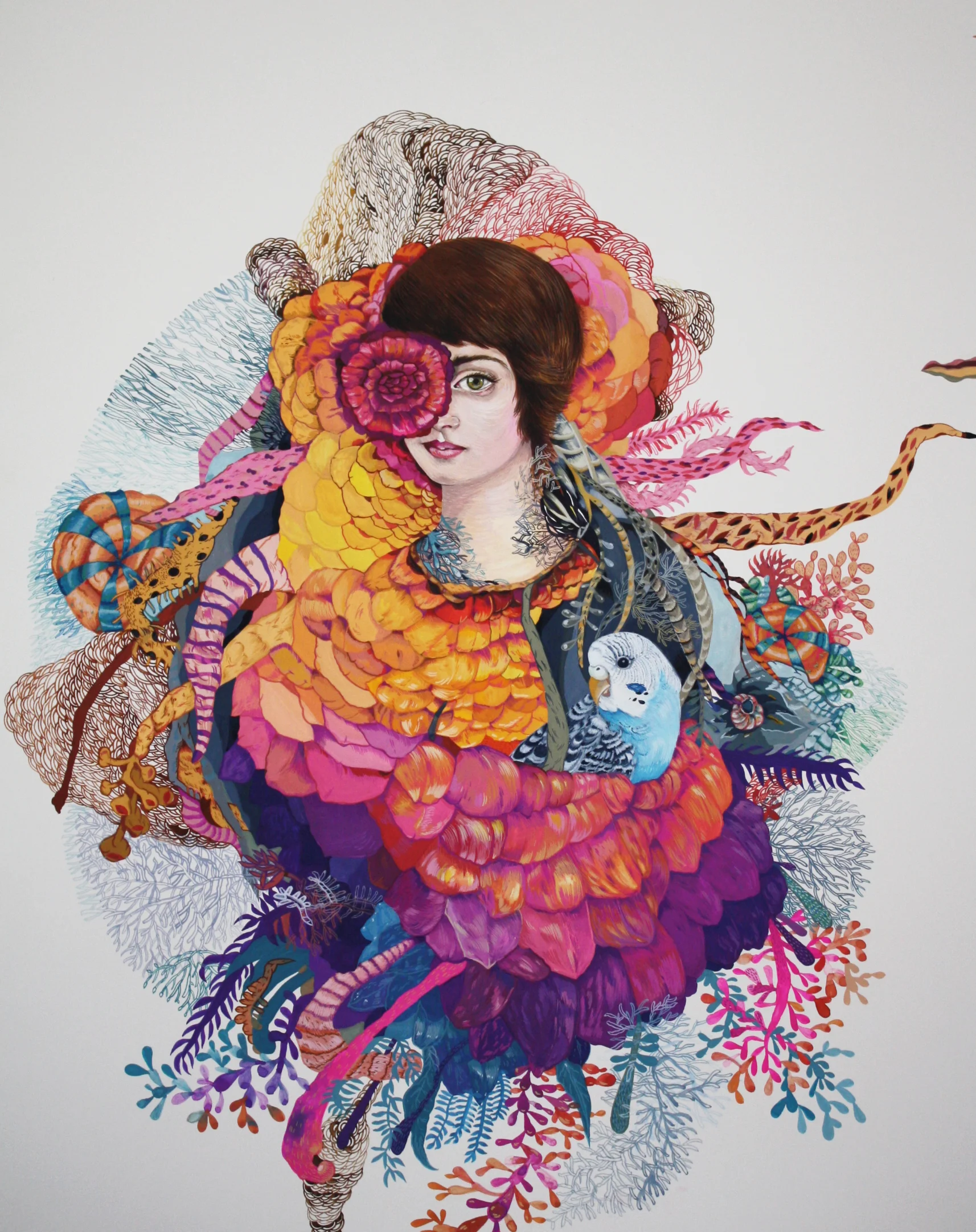 Boriana Kantcheva , Earth , gouache on clay board